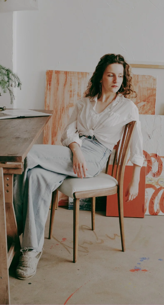 Alexandra Kohler im Atelier
